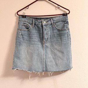 Old Navy's High Waisted Frayed Hem Jean Skirt